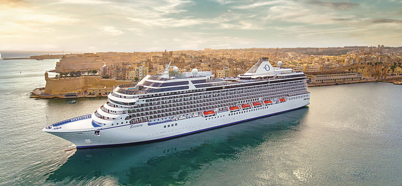 Image: Oceania Cruises' Riviera cruise ship in Malta. (Photo courtesy of Oceania Cruises)
