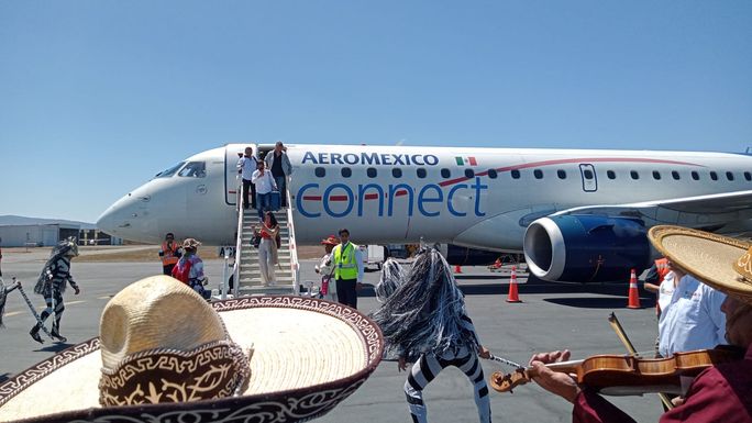 Aeromexico inaugurated its Mexico City-Tepic flight, opening a new door for tourists to Riviera Nayarit and the state's Magic Towns. (Photo via TravelPulse).