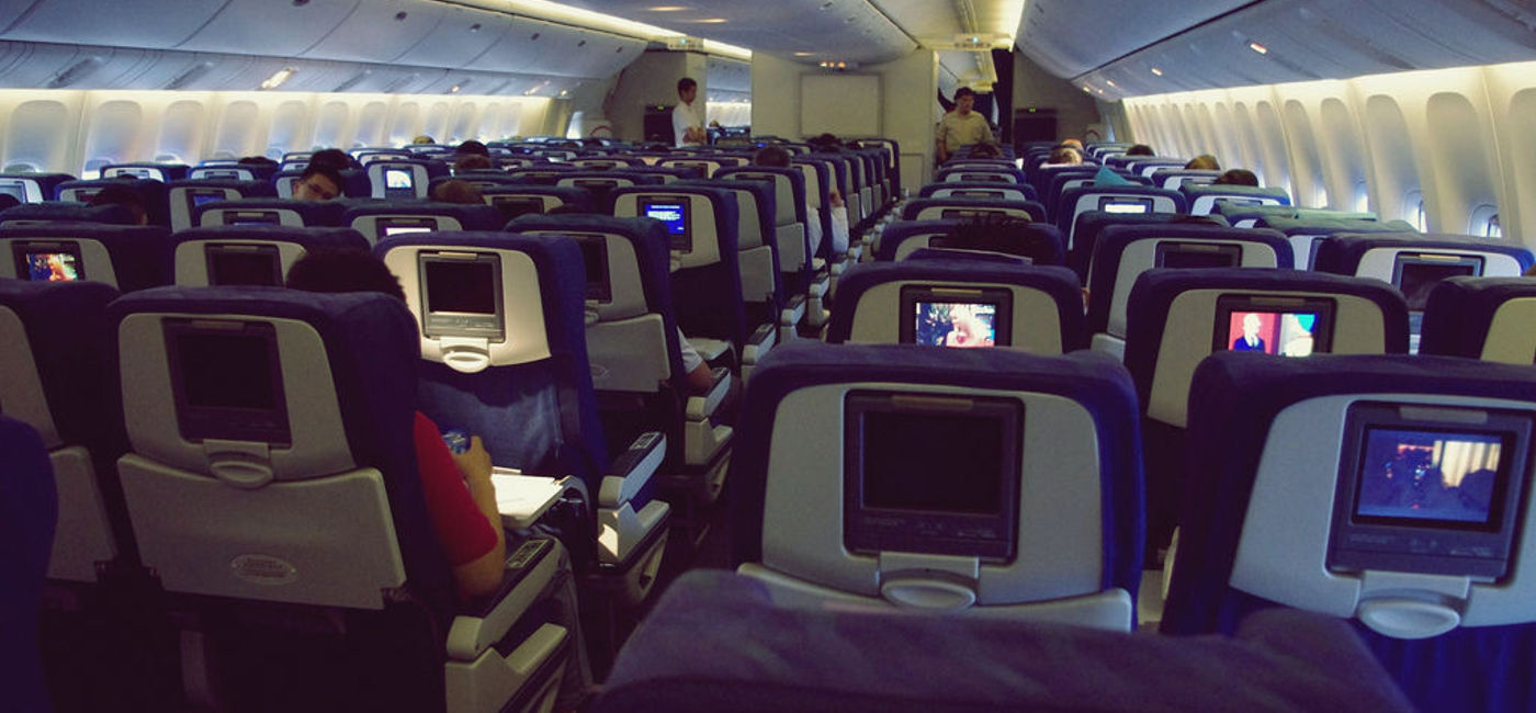 Image: PHOTO: The interior of a Boeing 777-300. (photo via Flickr/Matt Pek) 