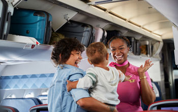 Delta Air Lines, flight attendant, crew, passengers, baby, infant, toddler, children, kids