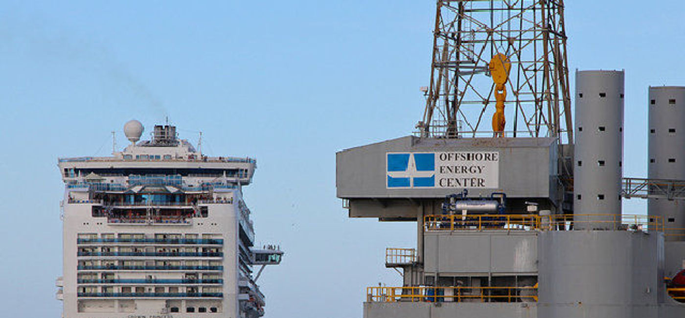 Image: PHOTO: A cruise ship departs the Port of Galveston.  (photo via Flickr/Roy Luck)