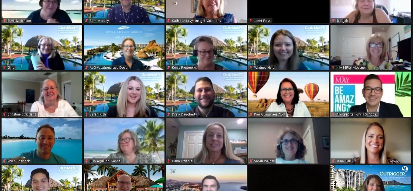 Image: Avoya Travel's virtual Mastermind event. (photo courtesy Avoya Travel)