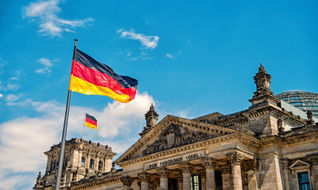 Reichstag building in Berlin, seat of the German Parliament.