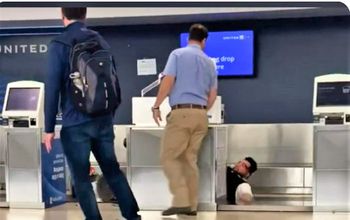 United airlines employee fight video