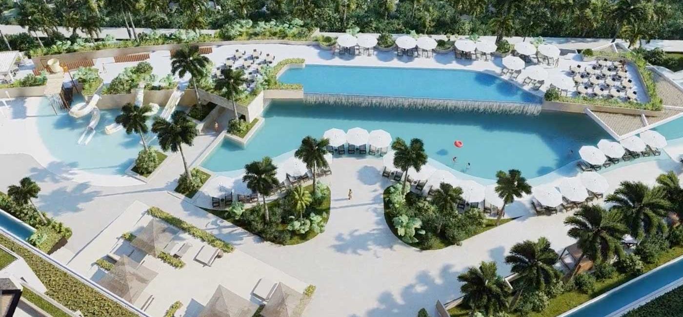Image: PHOTO: The pool at ESTUDIO Playa Mujeres. (photo via Atelier de Hoteles)