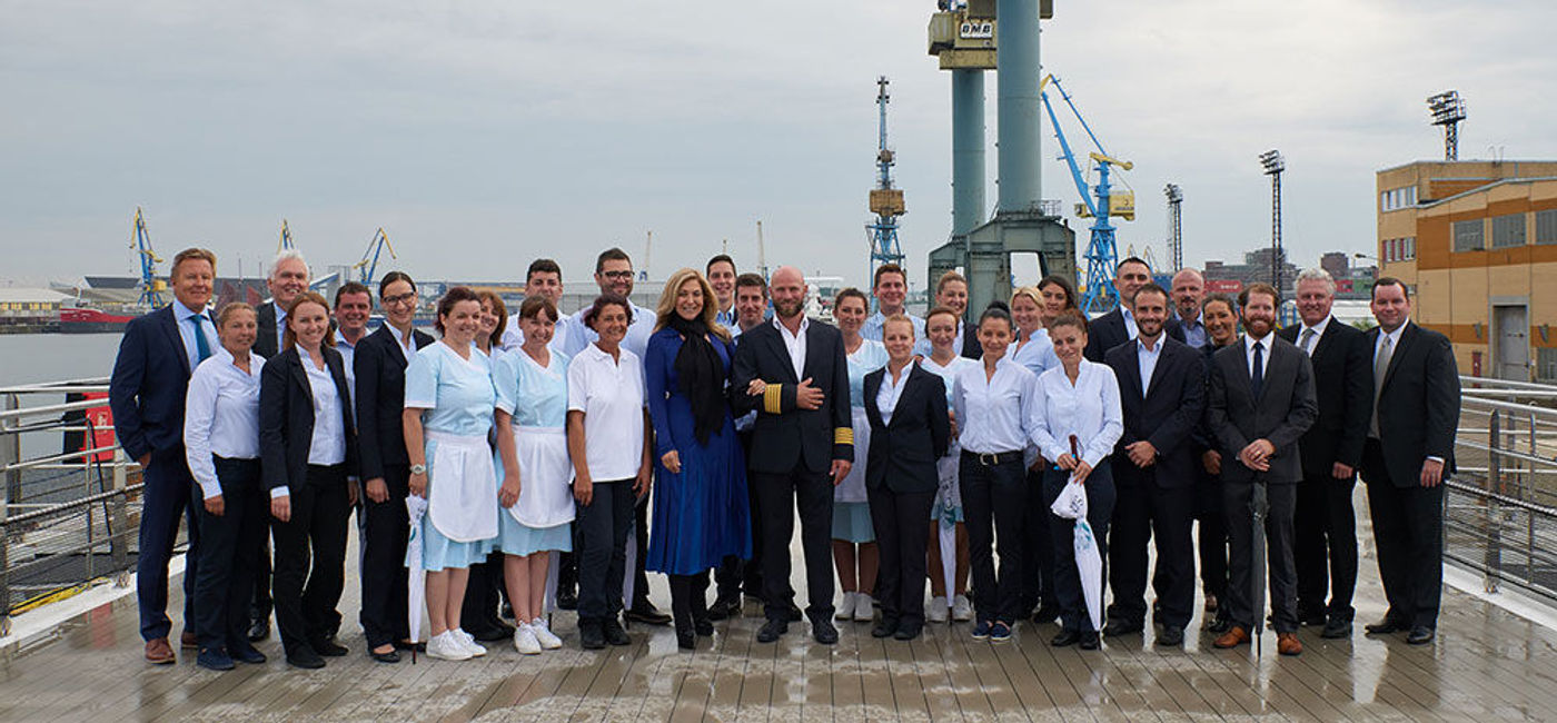 Image: PHOTO: Handover ceremony for Crystal River Cruises' Crystal Bach. (photo courtesy of Crystal Cruises)