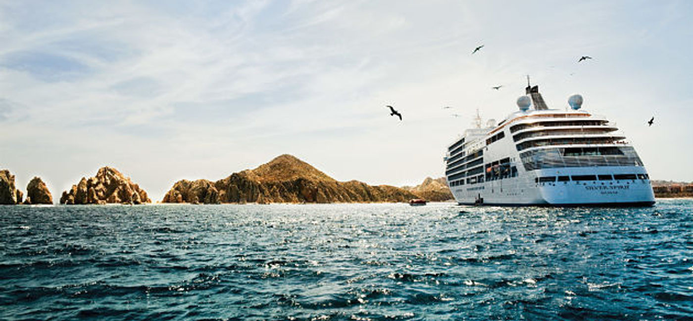 Image: PHOTO: Silversea's Silver Spirit in Cabo San Lucas. (photo courtesy of Silversea) (SIlversea)