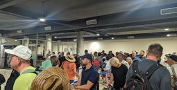 Airport security line