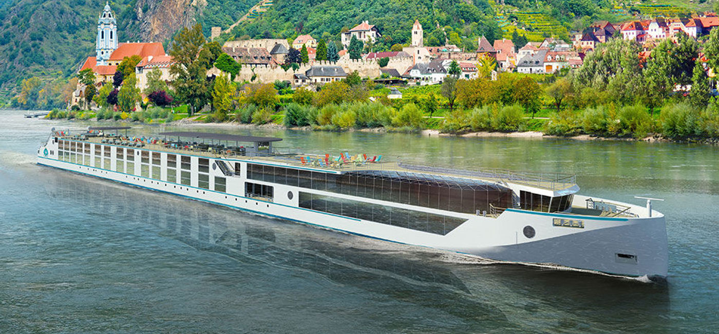 Image: PHOTO: Artists' concept of Crystal River Cruises' Rhine-class. (photo courtesy of Crystal Cruises)