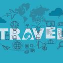 Travel web page banner concept