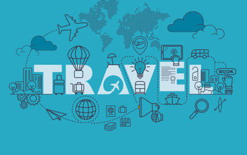 Travel web page banner concept