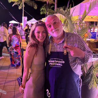 Catherine Maisonneuve and Jose Andres