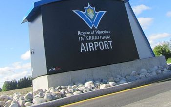 Waterloo Airport sign