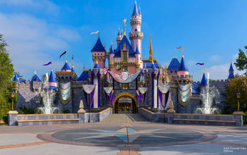 Disneyland, Fantasyland, Sleeping Beauty Castle, Disney's 100th anniversary