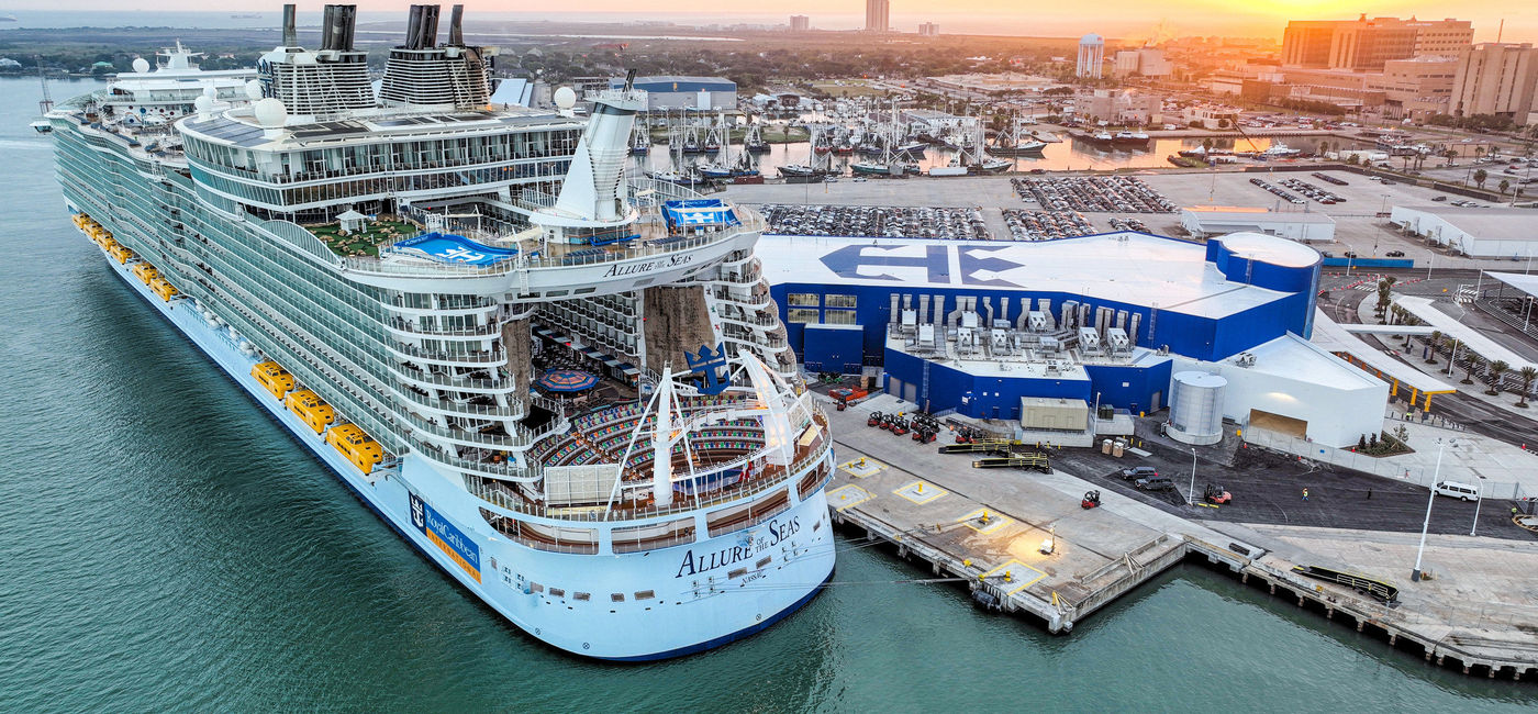Image: Royal Caribbean’s new $125 million cruise terminal in Galveston. (photo via Royal Caribbean International Media)