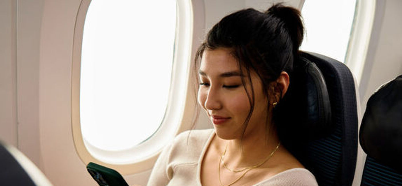 Image: Aeroplan members will have access to free onboard wifi and messaging via a new Air Canada and Bell partnership. (Photo Credit: Air Canada)