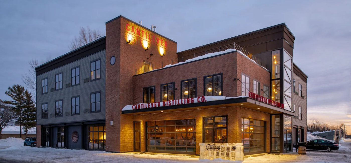 Image: PHOTO: Cantilever Hotel, a Trademark Collection by Wyndham hotel in Ranier, Minnesota. (photo courtesy of Wyndham)