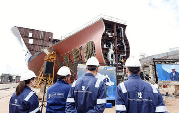 Laying the keel forRCI's Utopia of the Seas