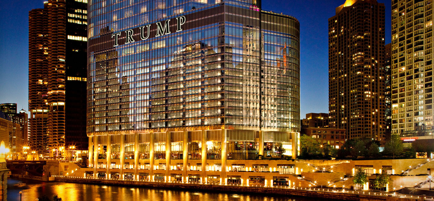 Image: Exterior and riverwalk at the Trump International Hotel & Tower Chicago. (photo via Trump Hotels) ((photo via Trump Hotels))