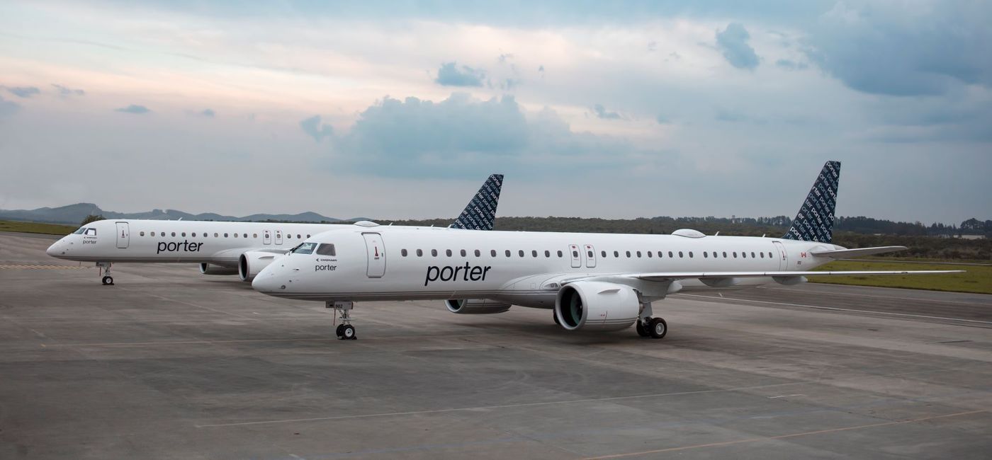 Image: E195-E2 Porter Airlines plane. (Photo Credit: Porter Airlines Media)