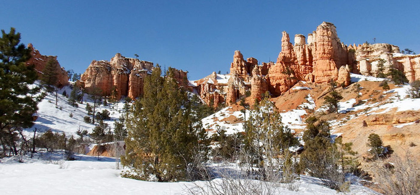 Image: PHOTO: Bryce Canyon offers dramatic scenery in the winter. (Photo via Flickr/davidd)