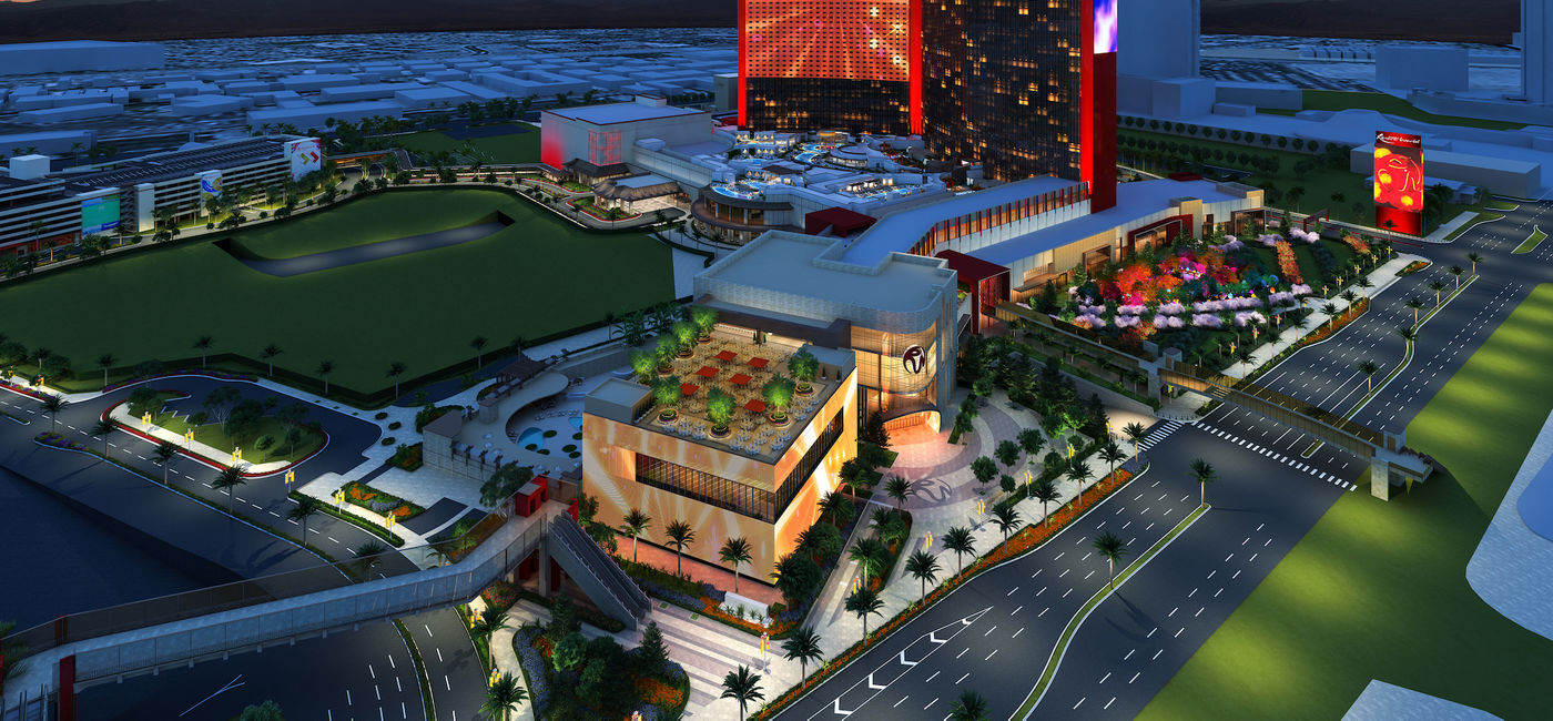 Image: Exterior rendering of the new Resorts World Las Vegas complex. (Photo courtesy of Resorts World Las Vegas)
