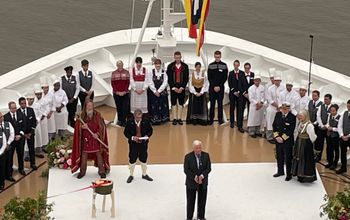 Viking Saturn naming ceremony NYC