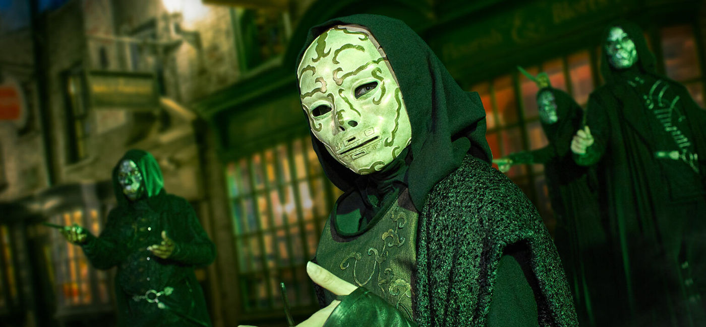 Image: Death Eaters at Wizarding World of Harry Potter. (Photo Credit: Universal Orlando Resort Media)