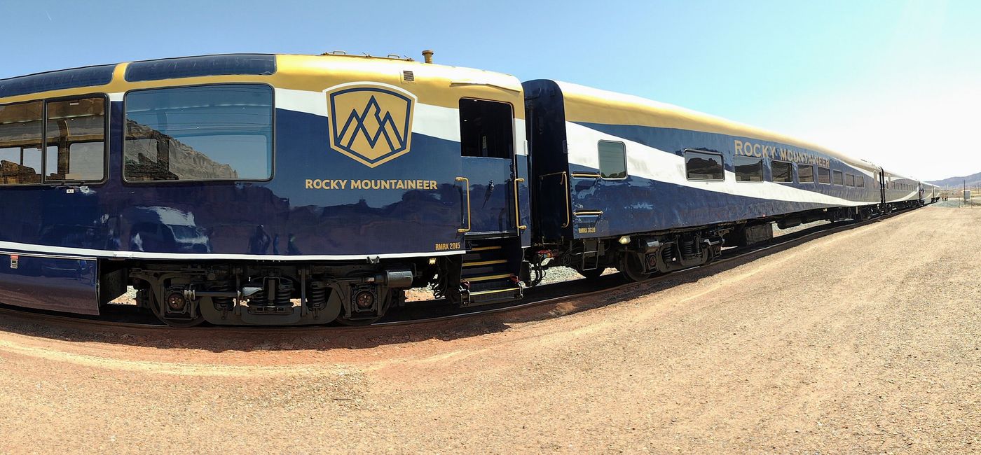 Image: Rocky Mountaineer train. (photo by Greg Custer)