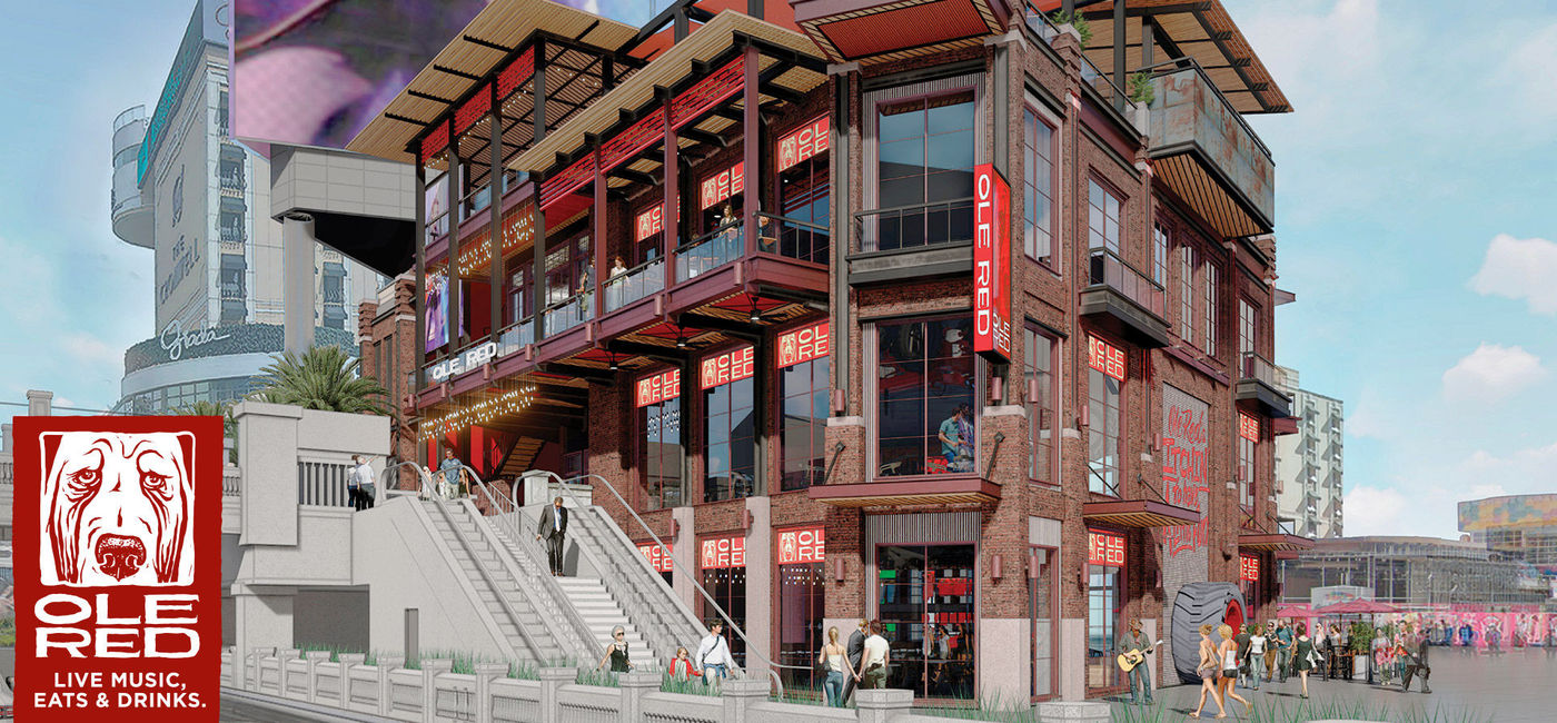 Image: Rendering of Ole Red Las Vegas. (photo courtesy of Ryman Hospitality Properties)