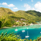 Marigot Bay in Saint Lucia