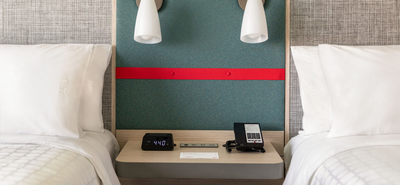Image: Avid hotel bedroom. (photo courtesy of IHG) (avid hotel bedroom)