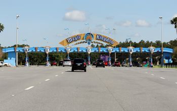 Vehicles entering Walt Disney World Resort's Magic Kingdom theme park