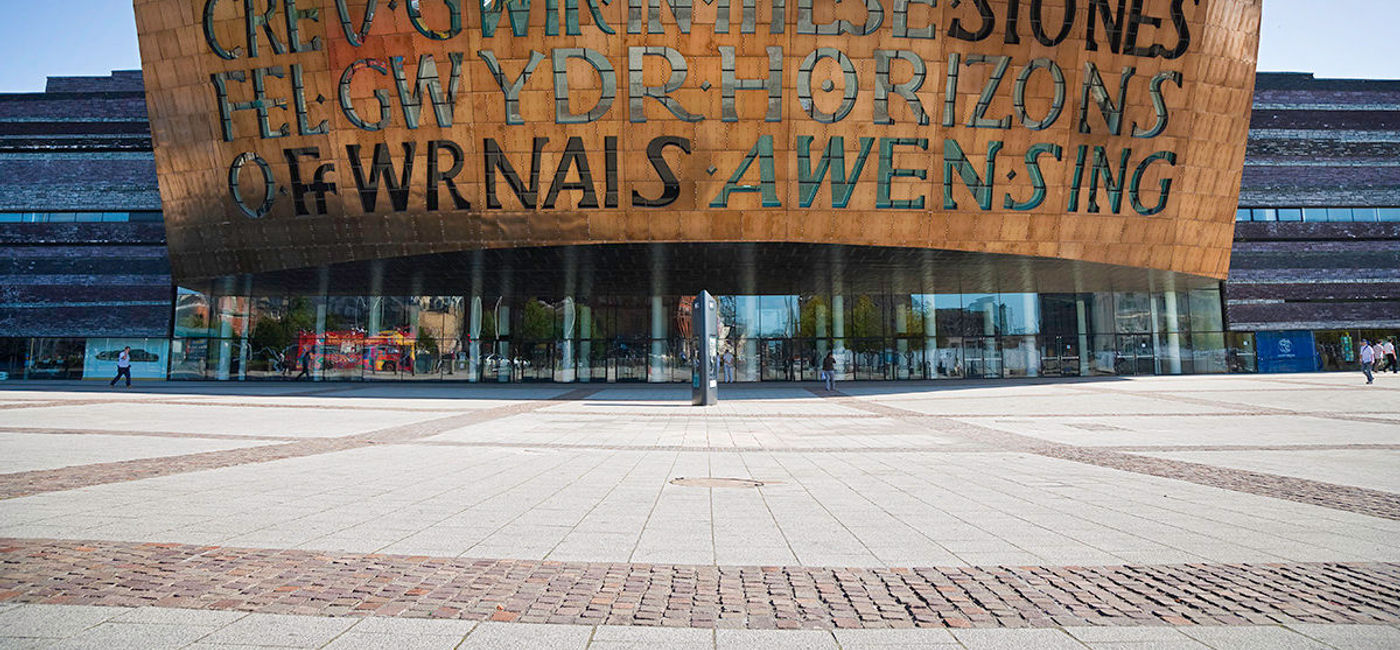 Image: PHOTO: The Millenium Center in Cardiff. (photo courtesy of Visit Wales)