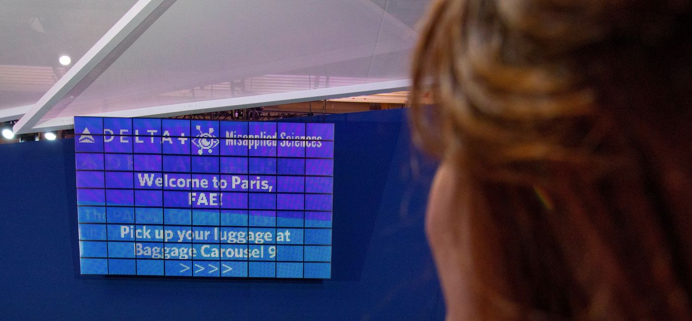 Image: Delta's PARALLEL REALITY experience. (photo via Delta Air Lines Media)