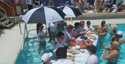 Travel Experts Summit, pool, cruise, Seabourn Ovation 