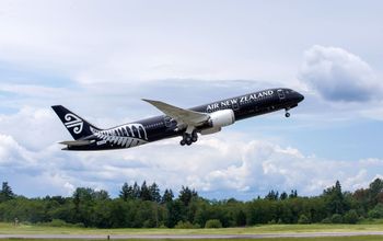 Air New Zealand Dreamliner taking off