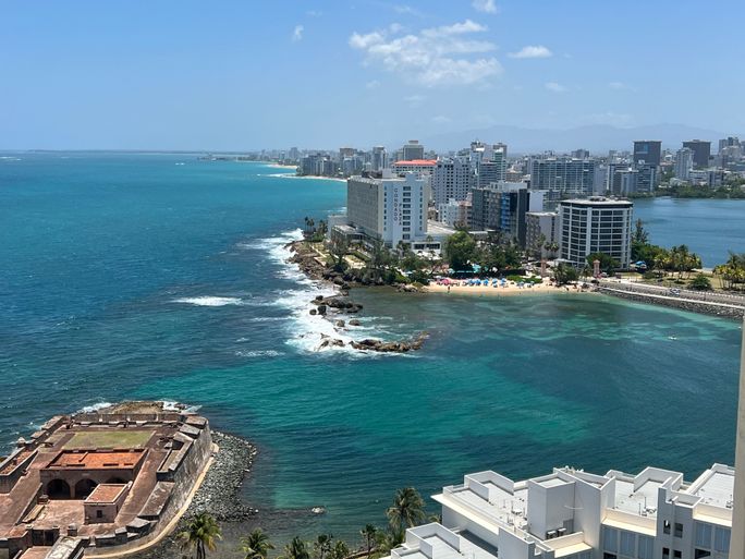 View of Condado from the Caribe Hilton View of Condado from the Caribe Hilton