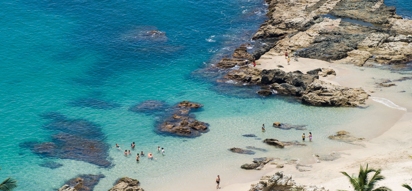 Image: Conchas Chinas beach in Puerto Vallarta. (photo via Puerto Vallarta Tourism Board)