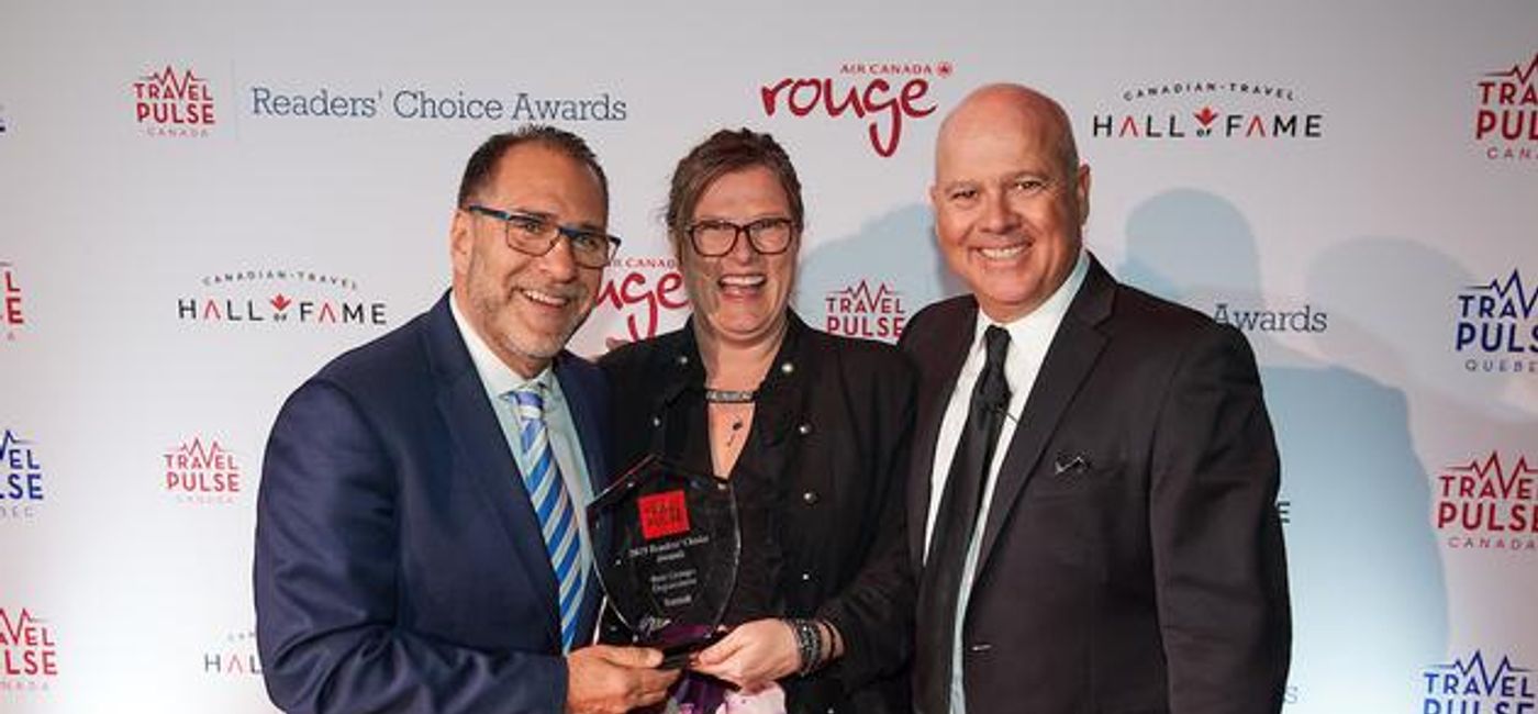 Image: Joe Adamo, Nicole Busey et John Kirk. (PHOTO: TravelPulseCanada)