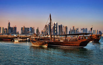 Dhow at Doha, Qata
