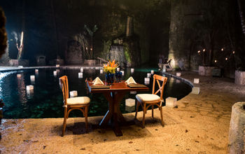 Private Dinner in the Rio Azul Cenote, La Casa de la Playa