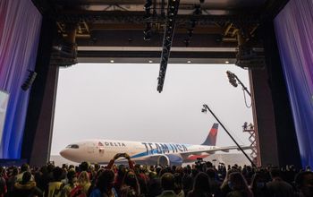 Delta Air Lines' new Team USA livery.