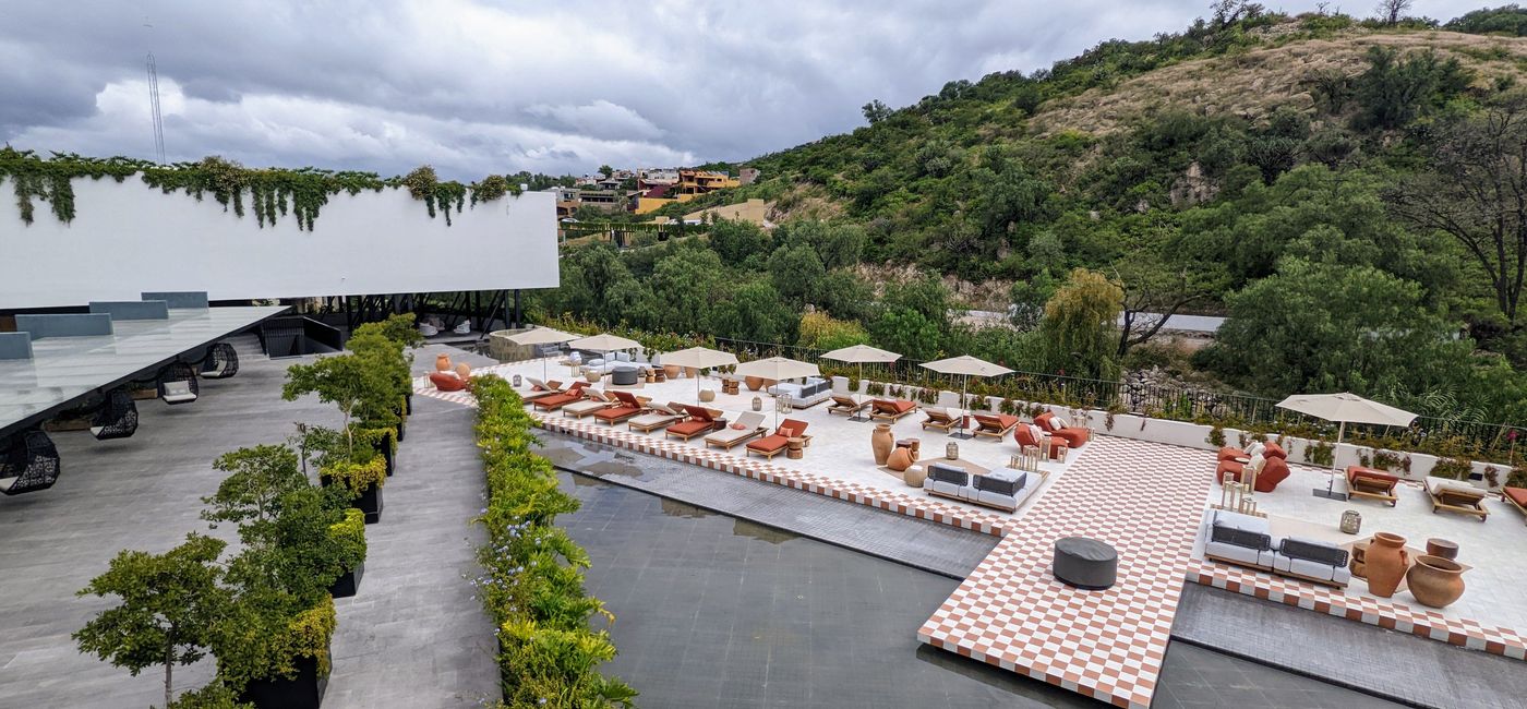 Image: Live Aqua San Miguel De Allende Urban Resort offers luxury outdoor spaces and great views of the natural landscape of San Miguel de Allende. (via Alex Temblador)