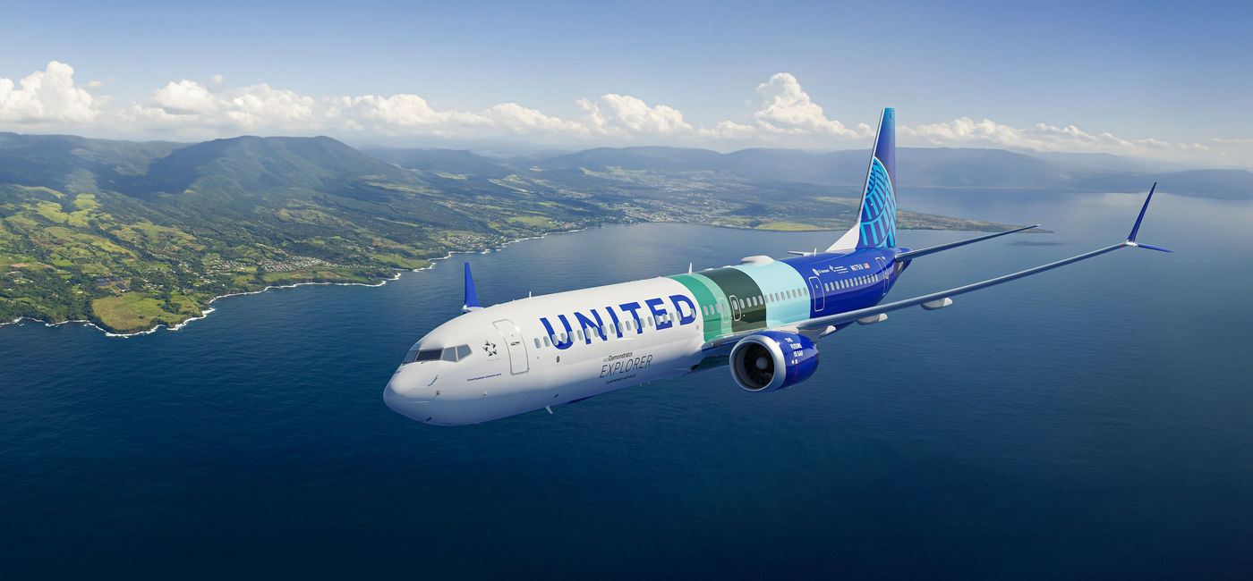 Image: Boeing’s second ecoDemonstrator Explorer, a 737-10 with LEAP-1B engines, operated by United Airlines. (Photo Credit: Boeing)