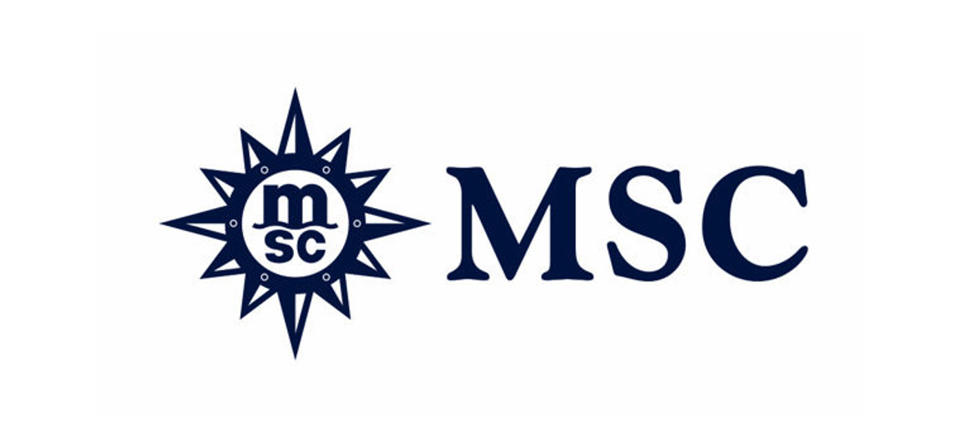 Image: MSC Group logo. (photo via MSC Cruises Media)
