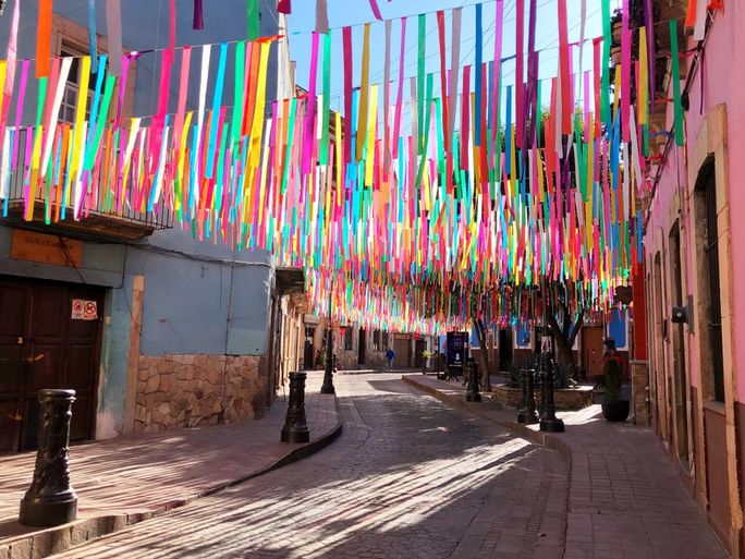 Colorful decor in Guanajuato, Mexico Colorful decor in Guanajuato, Mexico