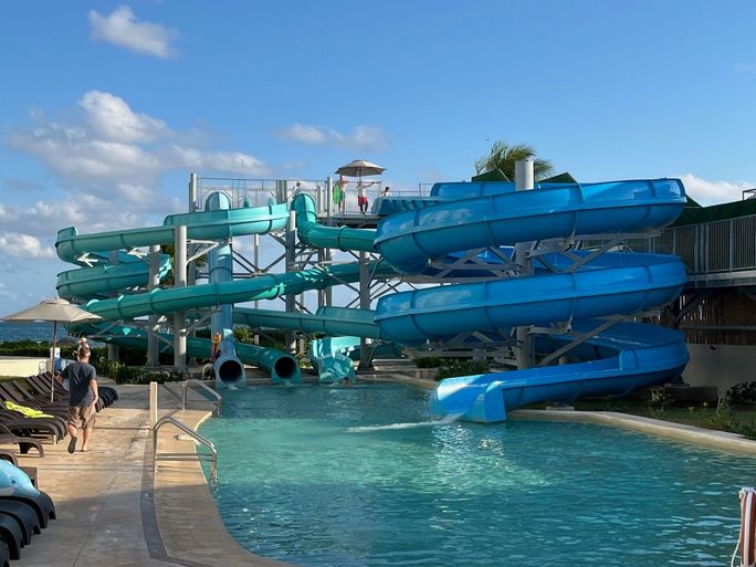 Waterslides at Hyatt Ziva Riviera Cancun Hyatt Hotels Corp. and Playa Hotels & Resorts – the adults-only Hyatt Zilara Riviera Maya