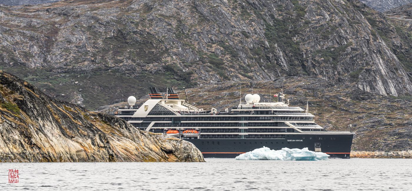 Image: Seabourn Venture at Camp Kangiusaq, Greenland. (Photo Credit: Daniel Fox/Seabourn)