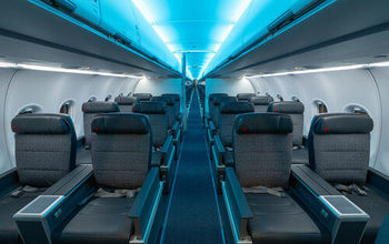 Upgraded A321 interior